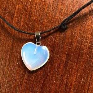 Opal Heart Necklace